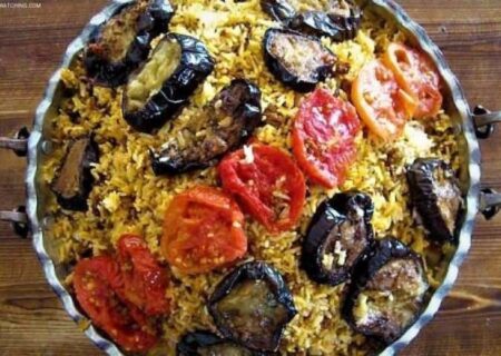 طرز تهیه پلو مخلوط با بادمجان؛ خوشمزه و مجلسی