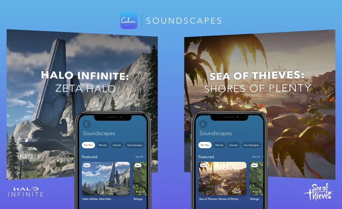 آهنگ‌های محیطی Halo و Sea of ​​Thieves به برنامه مدیتیشن آرام می‌آیند