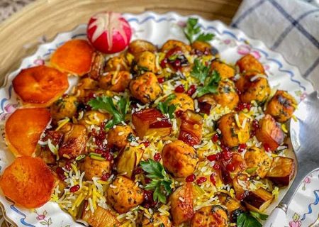 طرز تهیه برنج مخلوط مجلسی;  ظریف و خوش طعم