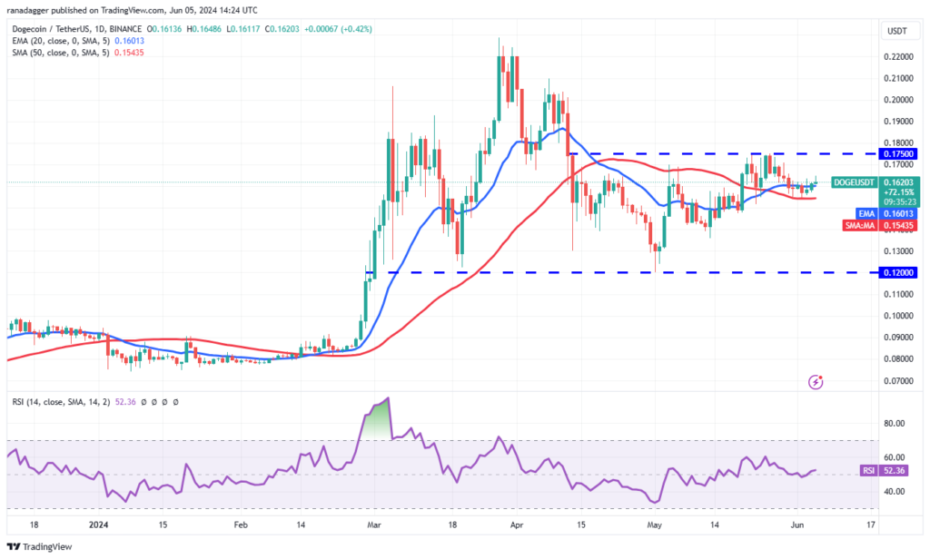 نمودار زمانی 1 روزه DogeCoin - منبع: TradingView