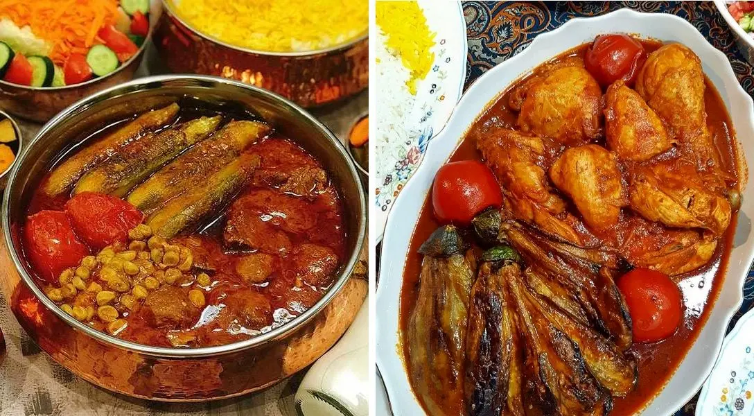 طرز تهیه خورش کدو و بادمجان با مرغ / طعم فوق العاده و دستور پخت سریع و آسان