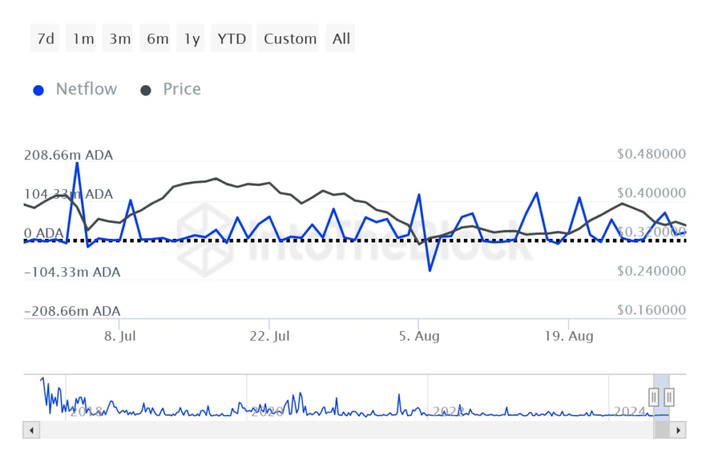 Cardano Whale Transactions - منبع: IntoTheBlock