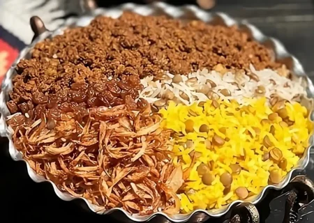 طرز تهیه پلو عدس و زعفرانی به طرز خوشمزه و خاص