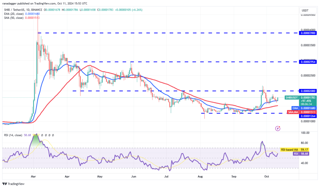 نمودار قیمت روزانه شیبا - منبع: TradingView