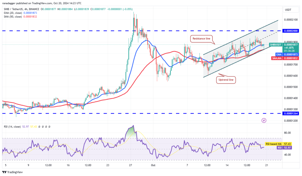 نمودار قیمت 4 ساعته شیبا اینو - منبع: Trading View