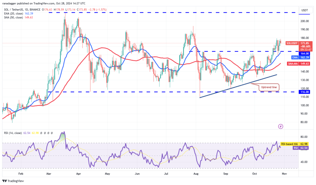 نمودار قیمت روزانه سولانا - منبع: TradingView