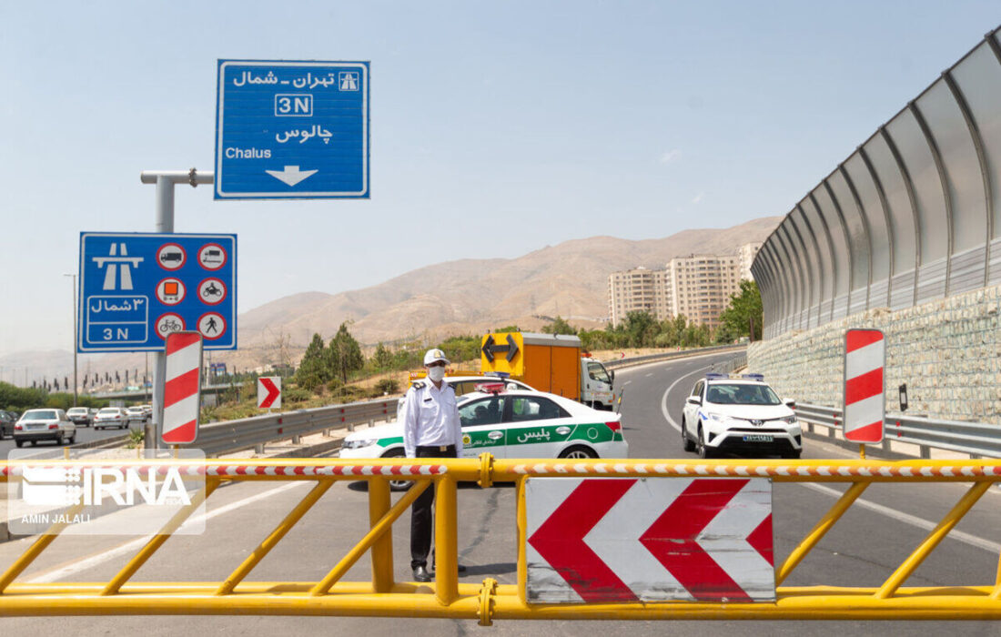 جاده چالوس یک طرفه شد. کولاک و برف در مناطق کوهستانی.