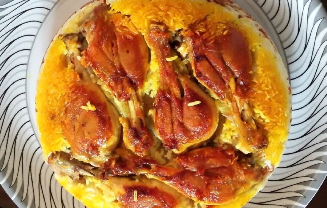 طرز تهیه برنج باسترما با ران مرغ; یک ظرف نجیب