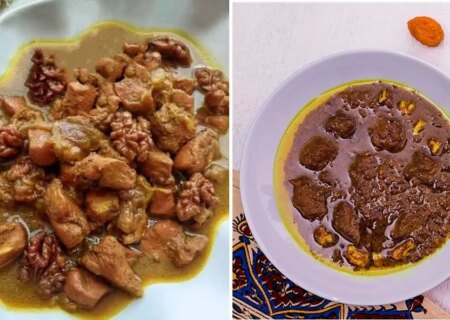 طرز تهیه خورش آلو و گردو با گوشت; خوشمزه و عالی / این غذای پاییزی طعم بهشتی دارد