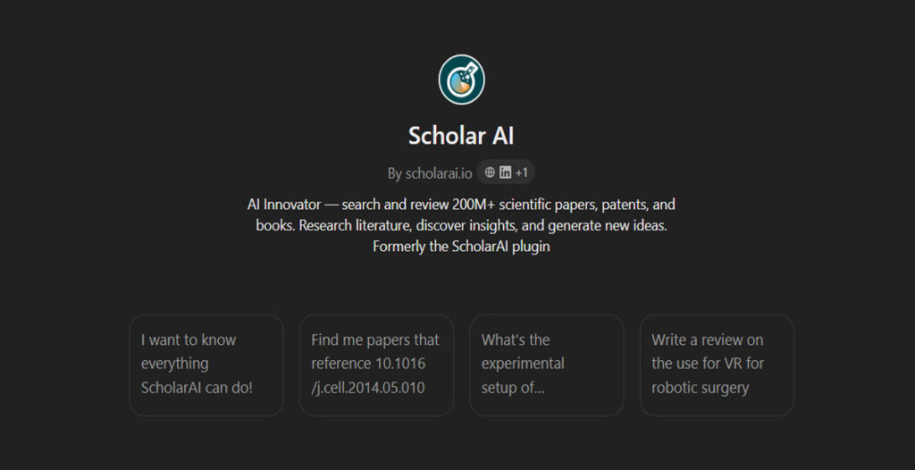 ابزار هوش مصنوعی تحقیق Scholarai