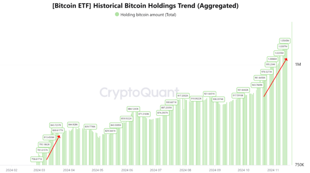 تامین ETF بیت کوین - منبع: CryptoQuant