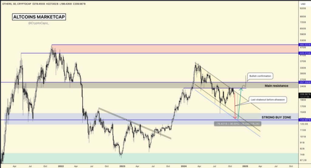 OTHERS Index (Altcoins Cap Market) - منبع: حساب Capo در تلگرام