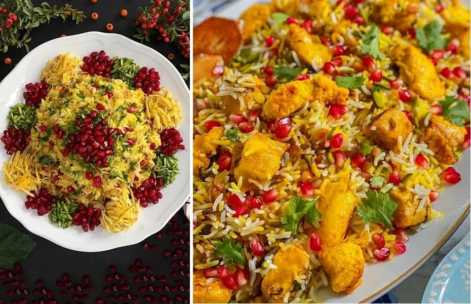 طرز تهیه انار پلو شیرازی/ آبدارترین و خوش رنگ ترین غذای شب یلدا